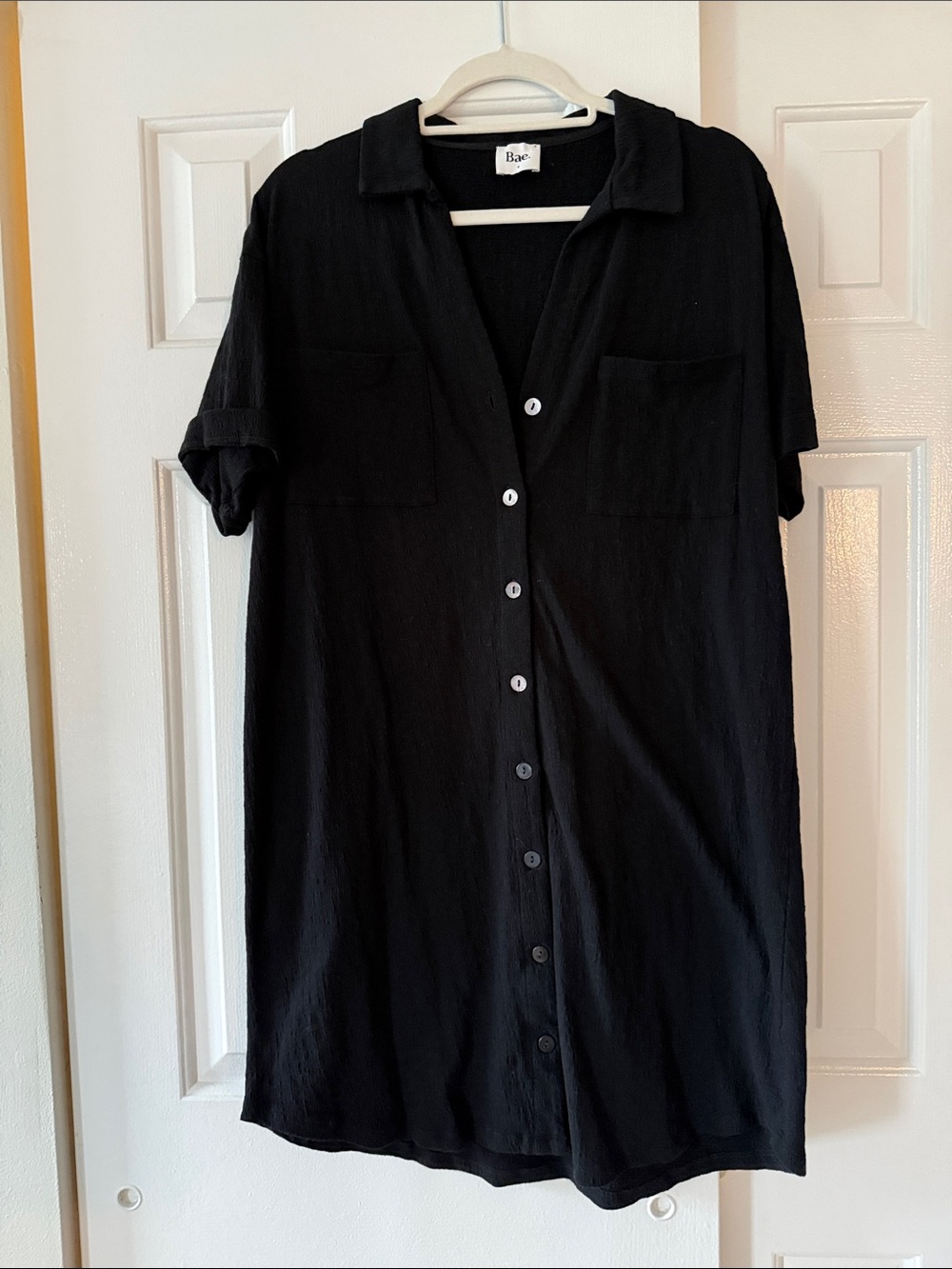 Bae Rise And Lounge Nursing Dress - Black - Small